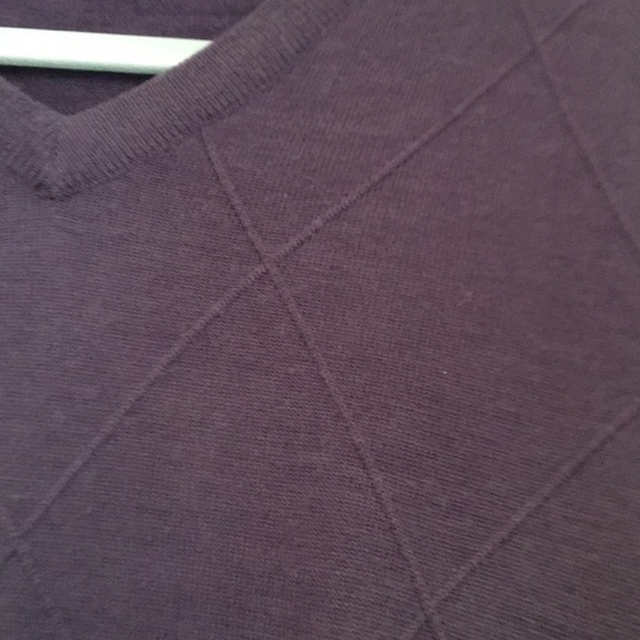 Mens Linea Rosso Purple wool sweater - Picture 3 of 4
